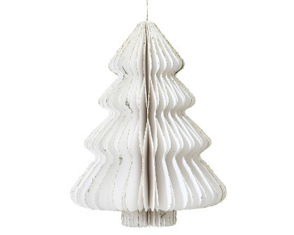 Baum Papier weiss 11.25x15cm