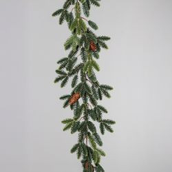 GirlandeNordmanntannen mit Zapfen grün 120cm