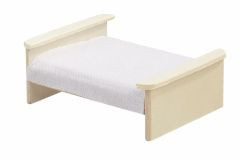 Bett, 9x7x3,5 cm, natur