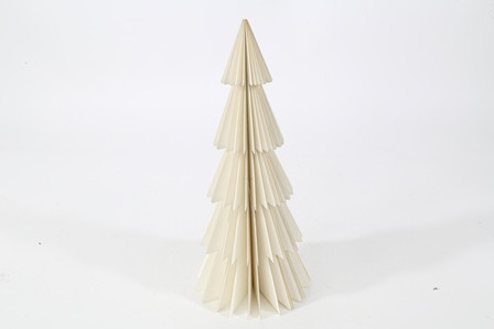 Tannenbaum Papier creme 13,5x30cm