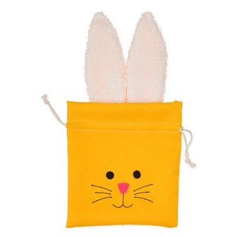 Geschenkbeutel Hase gelb
