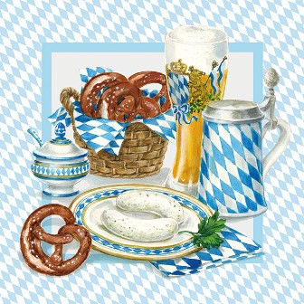 Serviette White sausage FSC Mix
