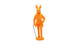 Dekofigur Hase orange 42,5cm