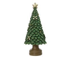 Baum grün Polyresin 10x10x23cm