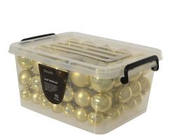 Kugeln in Box gold Polystyren 6cm