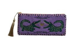 Kosmetiktasche Baumwolle, Glas Elodie L, Motiv: Krokodile 0,5x10x22cm