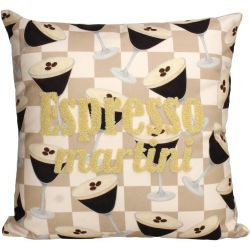 Kissen Espresso Martini Velvet braun 45x45cm