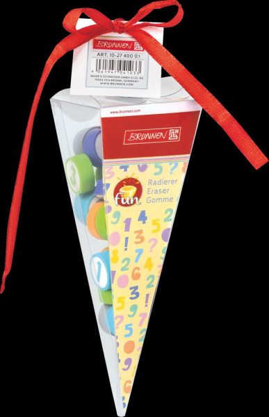 Radiergummi Set Zahlen Schultüte