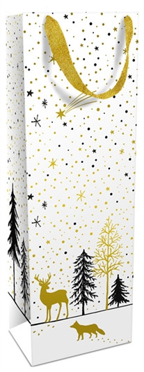 Geschenktasche 12x36x8cm Modern Wintertime