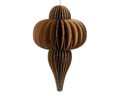Ornament Papier braun 9x15cm