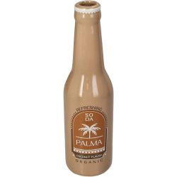 Vase Soda Flasche Palma Brown 6,5x6,5x24cm