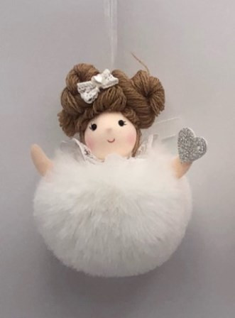 Figur Mädchen weiß 9,5cm