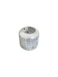 Teelicht "Stars" Metall silber 10cm