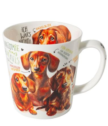 Becher 500 ml Dackelblick