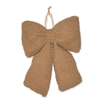 Schleife Teddyfell natur 32x40cm