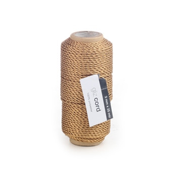 Kordel GLIZ 25mxØ3mm gold