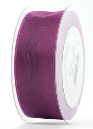 Band Organza aubergine 40mmx50m