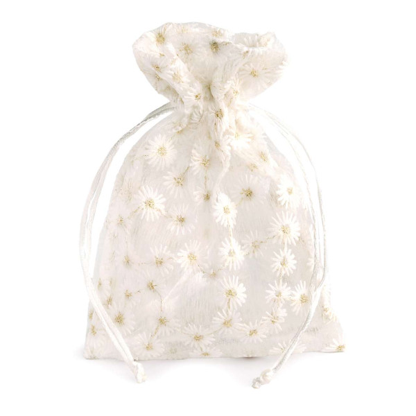 Flatbag DAISY 18x13cm off weiss