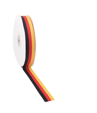 Band NATIONS 25mmx50m rot/gelb/schwarz