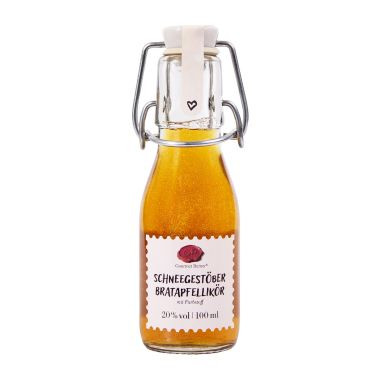 Bratapfellikör Schneegestöber 20%vol. 0,1l Flaschenkinder