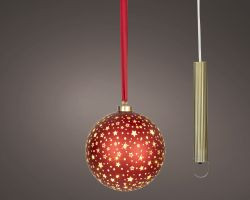 LED Kugel rot indoor D19cm