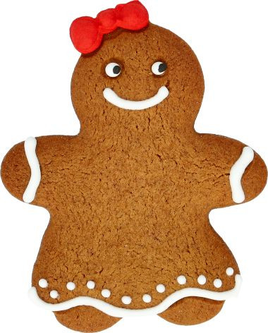 Ausstechform Lebkuchenfrau klein 8cm Edelstahl mit Innenprägung PG blau