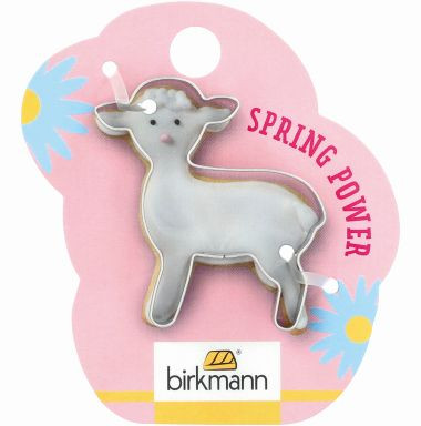 Ausstechform Lämmchen 5cm auf Cardboard Edelstahl