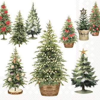 Serviette Tree collection 33x33cm