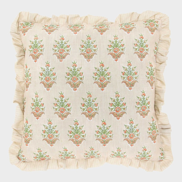 Kissen Fleur 45x45cm dove white