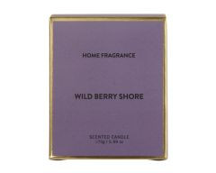 Duftkerze Glas violett 8x8x9,5cm