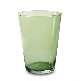 Vase konisch Glas grün 20x14cm