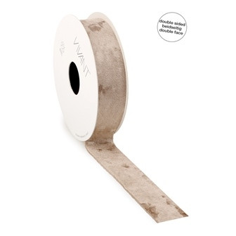 Band VELVET ICE 25mmx5m Fb.72A beige