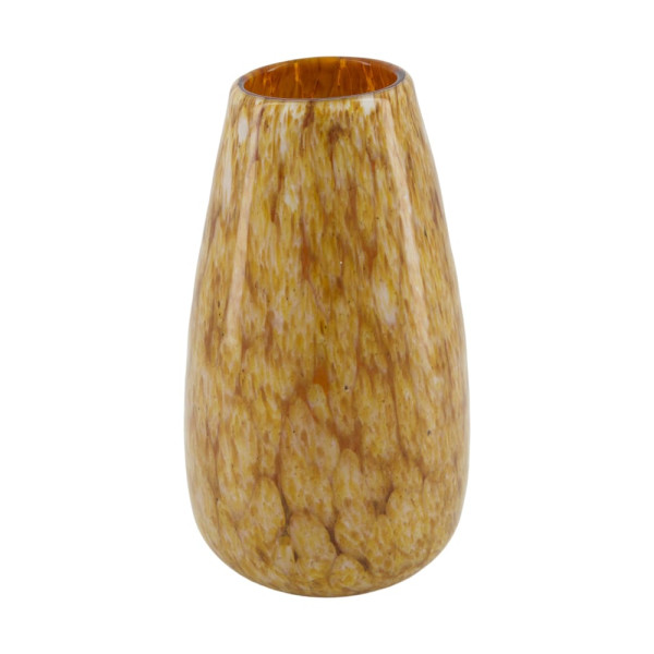 Vase Glas braun 11x11x22cm