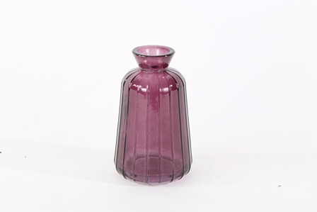 Vase Glas aubergine 6,8x11cm