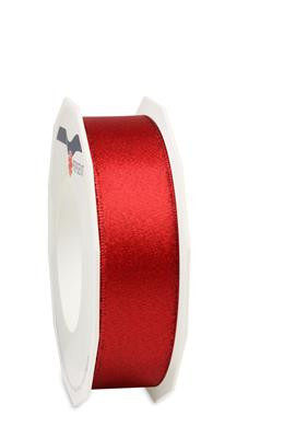 Band GLITTER SATIN 25mmx20m rot/rot