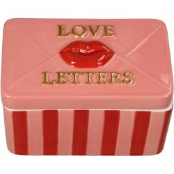 Aufbewahrungsdose Box Love Letters Dolomite multi 12,8x8x8,4cm