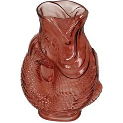 Vase Fisch Glas orange 17x10,5x24,5cm