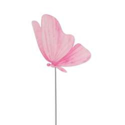 Stecker Schmetterling Filz 9x8,5cm/20cm lila