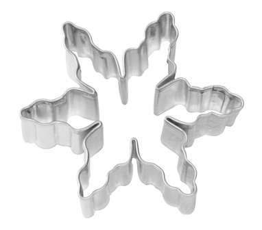 Ausstechform Schneeflocke 6cm, Edelstahl PG blau