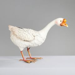 Gans Metall weiß 36cm