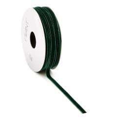 Band VELVETY 20mx6mm dunkelgrün