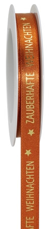 Band Zauberhafte Weihnachten 15mmx18m erde