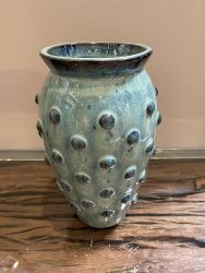 Vase "Nopps" grün 14x22cm