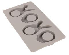 Gießform Silikon Happy Egg 14,5x26x2cm 4 Formen