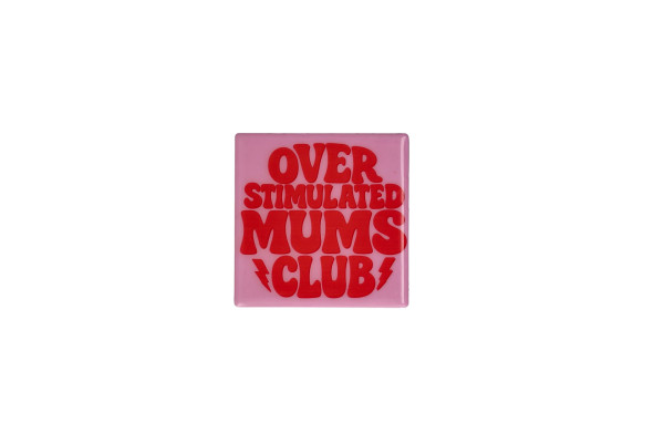 Untersetzer Mums Club rosa 11x0,6x11cm