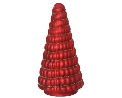 Baum Glas rot 10x20.5cm