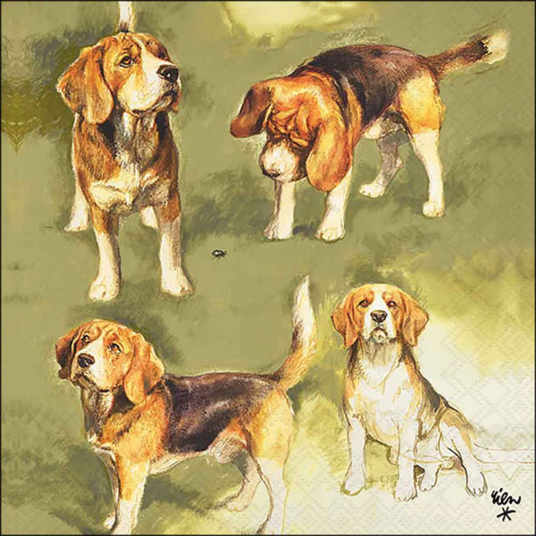 Serviette Beagles FSC Mix
