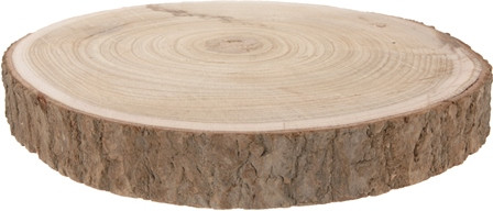 Baumscheibe Paulownia-Holz natur 29-34cm