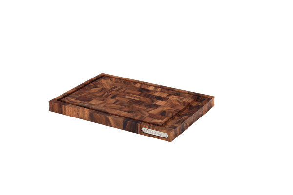 Tranchierbrett AkazieStirnholz 36.5x25x2.8cm