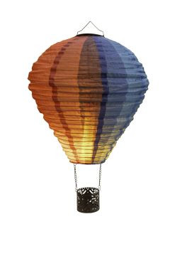 Heißluftballon Solar Nylon 22LED bunt 58x29cm